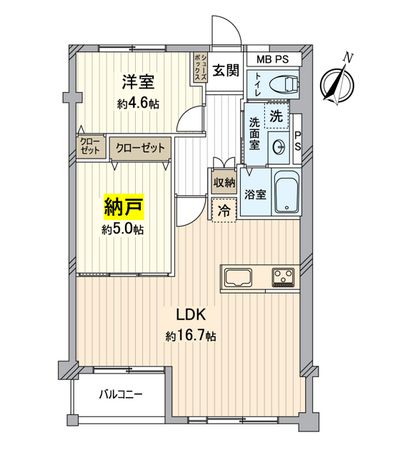 所沢コーポラス E棟 間取図(平面図) 所沢コーポラス E棟 間取図(平面図)