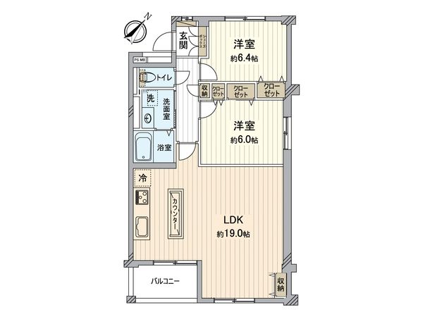 所沢コーポラス A棟 間取図(平面図) 所沢コーポラス A棟 間取図(平面図)