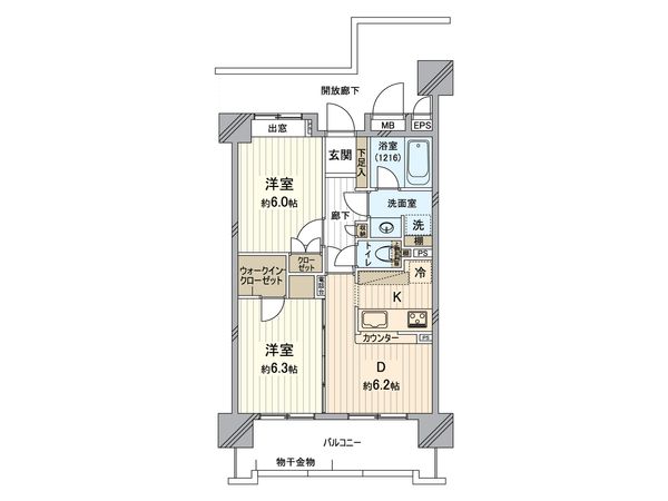 エクセルシオール所沢 間取図(平面図) エクセルシオール所沢 間取図(平面図)