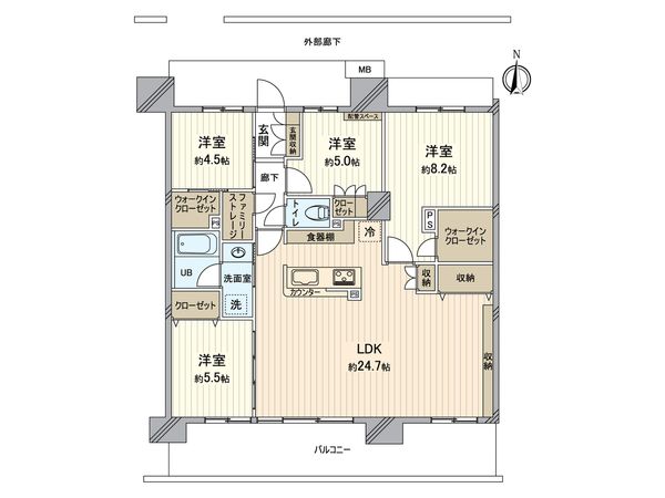 イニシア所沢 間取図(平面図) イニシア所沢 間取図(平面図)