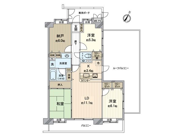 ライオンズガーデン狭山祇園 間取図(平面図) ライオンズガーデン狭山祇園 間取図(平面図)