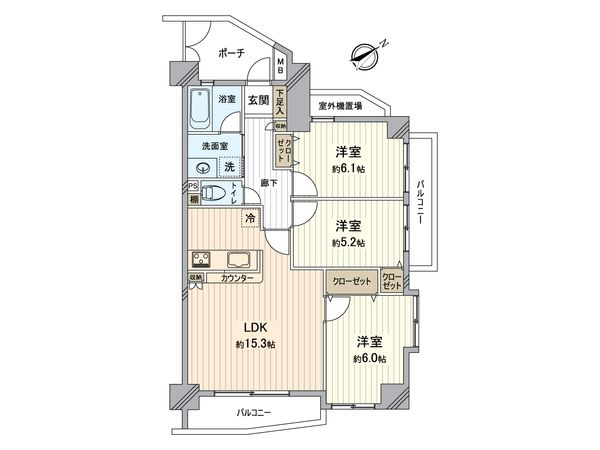 ヴィルヌーブ小手指パークス 間取図(平面図) ヴィルヌーブ小手指パークス 間取図(平面図)