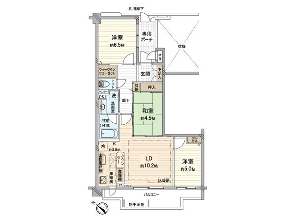 アパガーデン新所沢緑町 間取図(平面図) アパガーデン新所沢緑町 間取図(平面図)