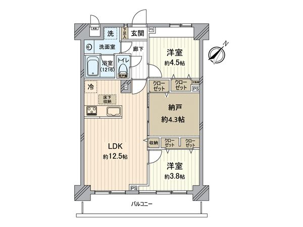ライオンズガーデン東所沢 間取図(平面図) ライオンズガーデン東所沢 間取図(平面図)