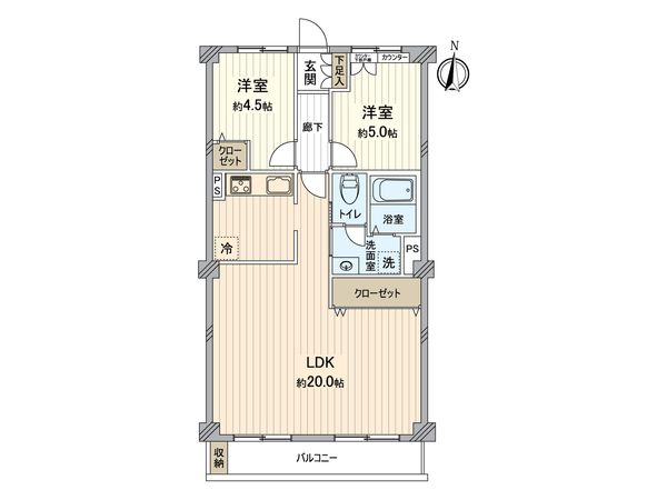 新所沢サンハイツ 間取図(平面図)