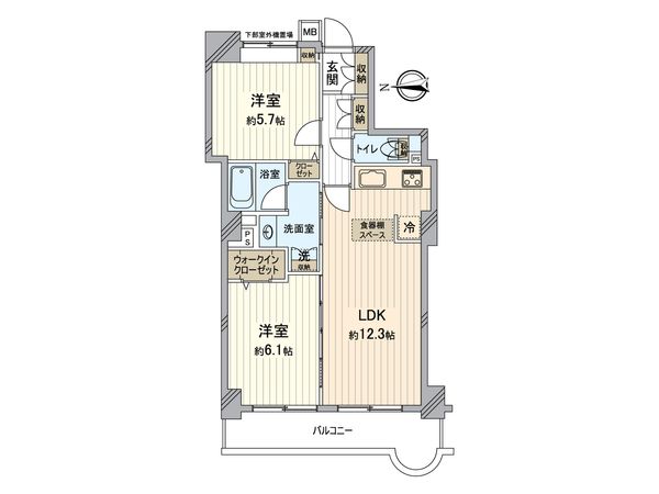 コンセールタワー所沢 間取図(平面図) コンセールタワー所沢 間取図(平面図)