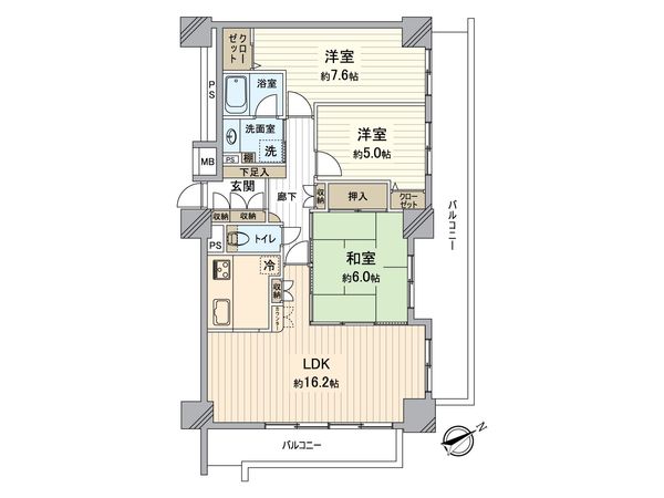 グラシスタワー所沢 間取図(平面図) グラシスタワー所沢 間取図(平面図)