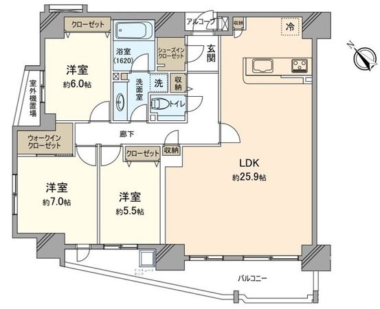 アドバンスシティ所沢 間取図(平面図) アドバンスシティ所沢 間取図(平面図)