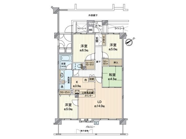 プライマリーヴェール航空公園 間取図(平面図)
