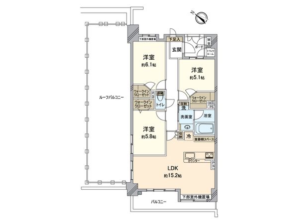 ダイアパレス新所沢けやき台Ⅱ 間取図(平面図) ダイアパレス新所沢けやき台Ⅱ 間取図(平面図)