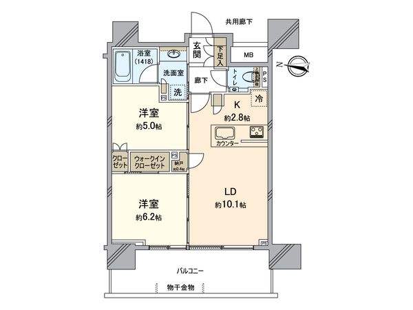 シティタワー所沢クラッシィ 間取図(平面図)