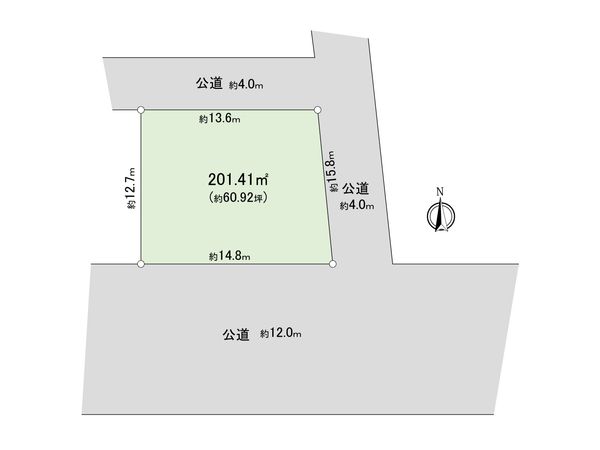 飯能市岩沢 土地 区画図
