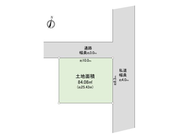 東村山市富士見町2丁目 土地 区画図 東村山市富士見町2丁目 土地 区画図