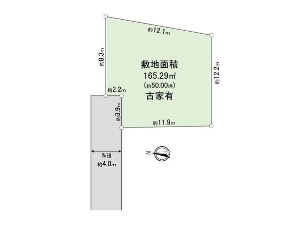 飯能市川寺 土地 区画図
