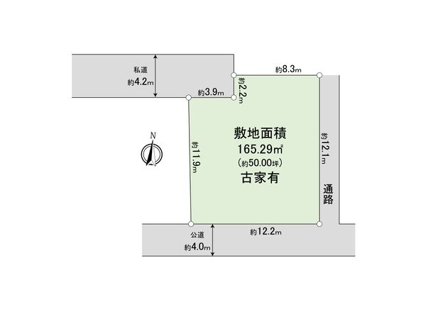 飯能市川寺 土地 区画図
