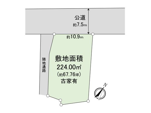 狭山市笹井 土地 区画図