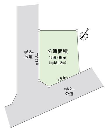 入間市東藤沢1丁目 土地 区画図