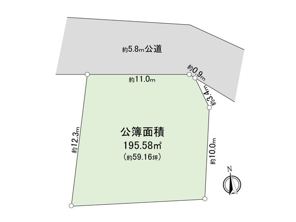 日高市高萩 土地 区画図 日高市高萩 土地 区画図