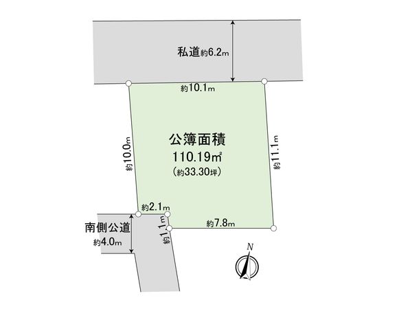 入間市鍵山2丁目 土地 区画図 入間市鍵山2丁目 土地 区画図