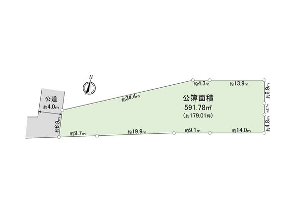 入間市牛沢町 土地 区画図