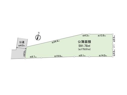 入間市牛沢町 土地 区画図