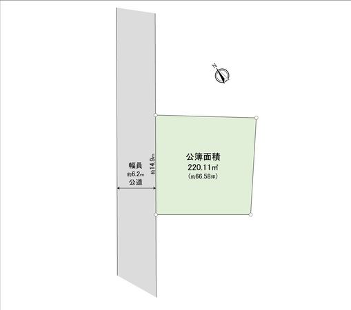 狭山市柏原 土地 区画図 区画図