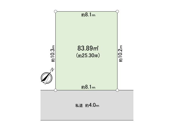 ふじみ野市福岡武蔵野 土地 区画図 ふじみ野市福岡武蔵野 土地 区画図