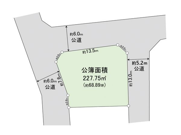 入間市野田 土地 区画図 入間市野田 土地 区画図