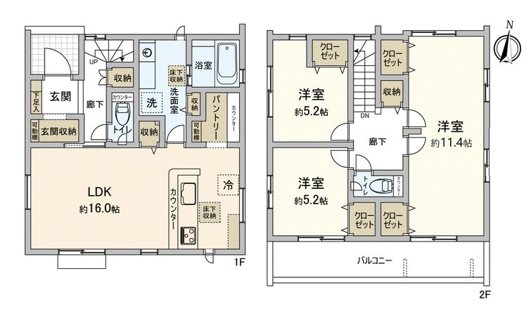 入間市野田 新築戸建 間取図(平面図)