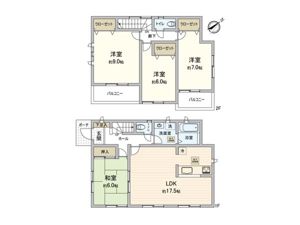 入間市上藤沢 戸建 間取図(平面図) 入間市上藤沢 戸建 間取図(平面図)