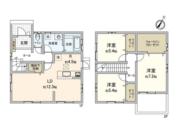 入間市鍵山2丁目 戸建 間取図(平面図)