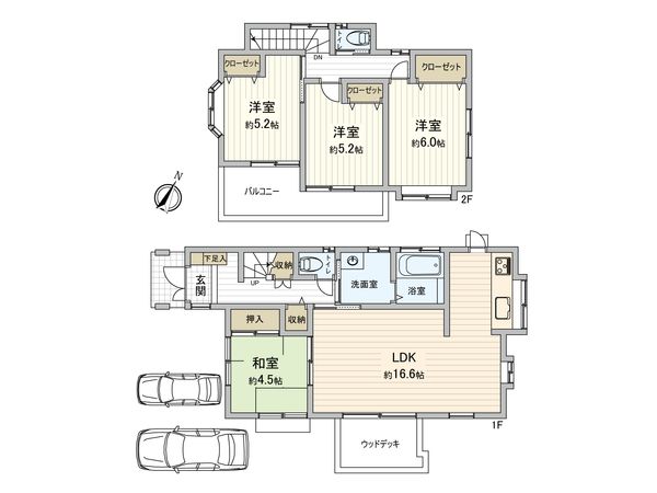 入間市大字上藤沢 戸建 間取図(平面図) 入間市大字上藤沢 戸建 間取図(平面図)