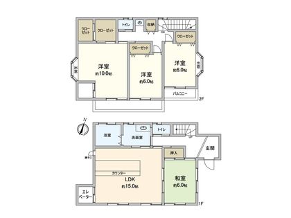 狭山市柏原 戸建 間取図(平面図)
