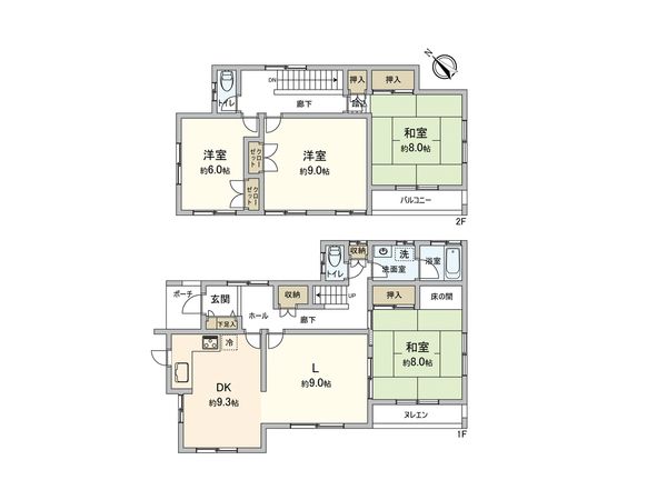 狭山市柏原 戸建 間取図(平面図)