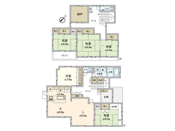 入間市東町7丁目 戸建 間取図(平面図)
