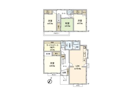 入間市新久 戸建 間取図(平面図)