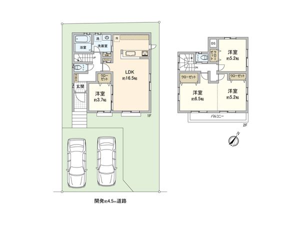 入間市東町4丁目 戸建 間取図(平面図) 入間市東町4丁目 戸建 間取図(平面図)