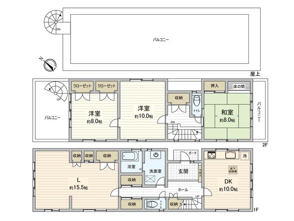 入間市扇町屋3丁目 戸建 間取図(平面図)
