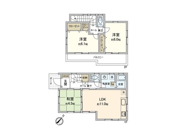 狭山市北入曽 戸建 間取図(平面図)