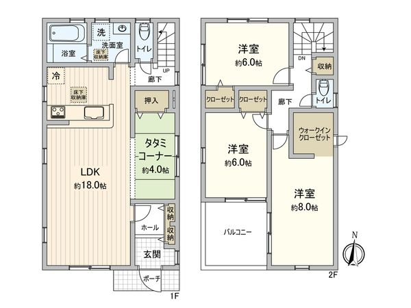 飯能市川寺 戸建 間取図(平面図)