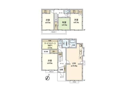 入間市新久 戸建 間取図(平面図)