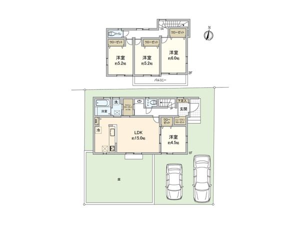 狭山市鵜ノ木 戸建 間取図