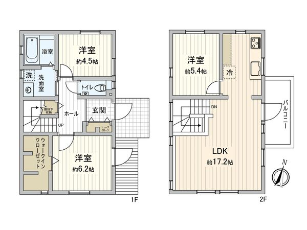 入間市新光 戸建 間取図(平面図)