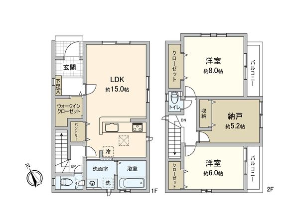入間市高倉1丁目 新築戸建 3号棟 間取図(平面図) 入間市高倉1丁目 新築戸建 3号棟 間取図(平面図)