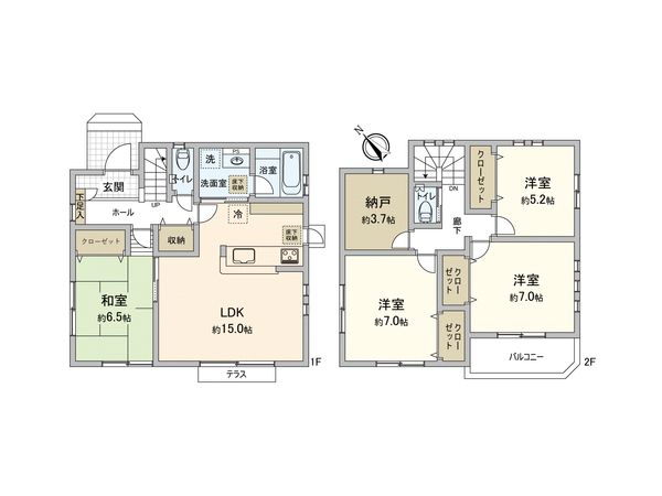 狭山市広瀬東2丁目 戸建 間取図(平面図) 狭山市広瀬東2丁目 戸建 間取図(平面図)