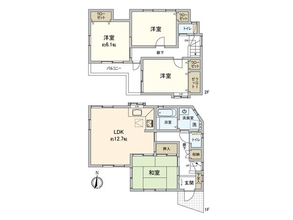 入間市小谷田 戸建 間取図(平面図) 入間市小谷田 戸建 間取図(平面図)