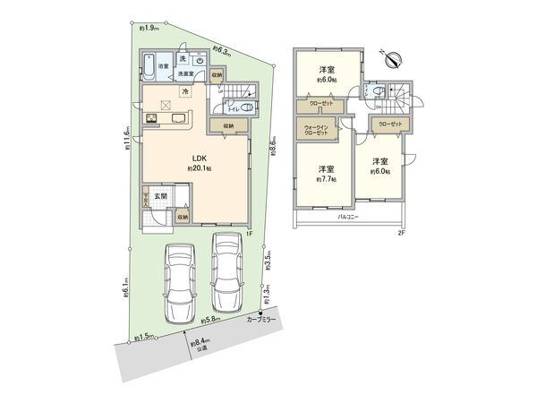 狭山市狭山 新築戸建 間取図(平面図)