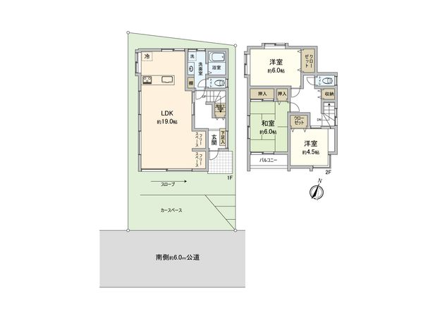 狭山市鵜ノ木 戸建 間取図(平面図) 狭山市鵜ノ木 戸建 間取図(平面図)