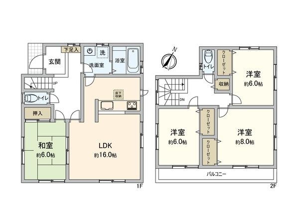 入間市宮寺 戸建 間取図(平面図) 入間市宮寺 戸建 間取図(平面図)
