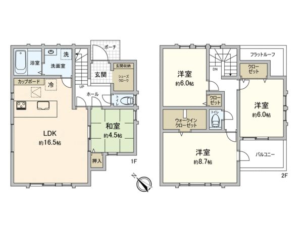 入間市高倉2丁目 戸建3号棟 間取図(平面図) 入間市高倉2丁目 戸建3号棟 間取図(平面図)
